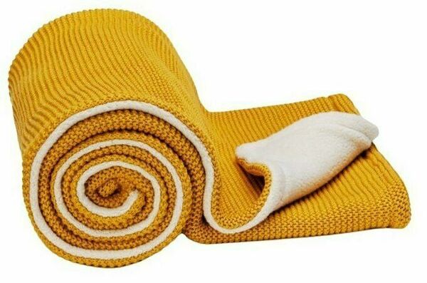 T-Tomi Pletená deka Winter Mustard waves porovnat ceny
