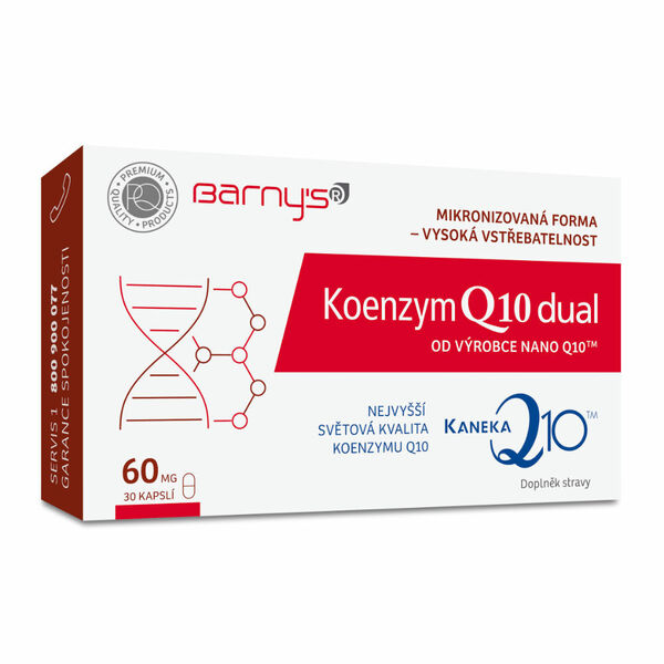 BARNY´S Koenzym Q10 dual 60mg 30cps porovnat ceny