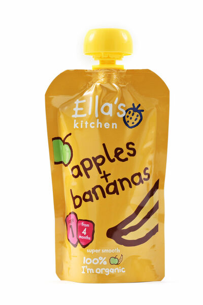 Ellas Kitchen BIO Ovocné pyré jablko a banán kapsička 120 g porovnat ceny