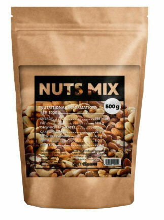 GymBeam  Mix přírodních ořechů unflavored - 500 g porovnat ceny