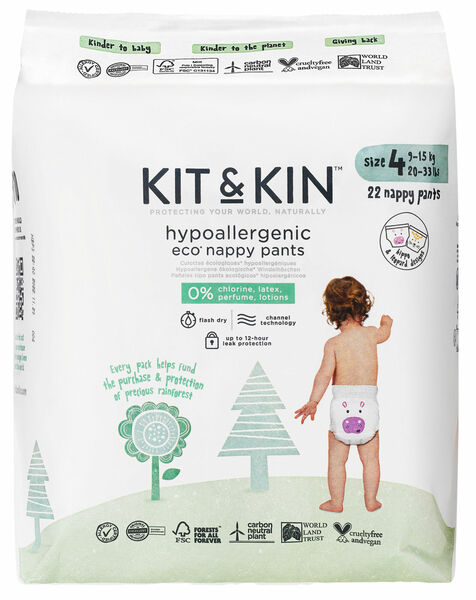 Kit & Kin Eko plenky, velikost 4 pull ups 22 ks porovnat ceny