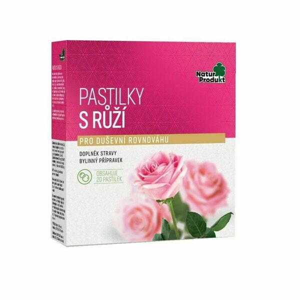 Naturprodukt Pastilky s růží 20 pastilek porovnat ceny