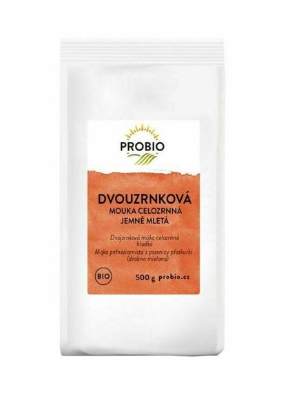 PROBIO Mouka dvouzrnková celozrnná jemně mletá BIO 500 g porovnat ceny