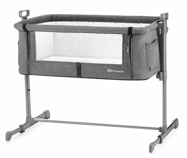 Kinderkraft, Přístavná postýlka Neste – Grey melange porovnat ceny