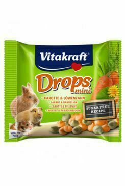 Vitakraft All Rodent Poch. Carotties Mini Drops 40g porovnat ceny