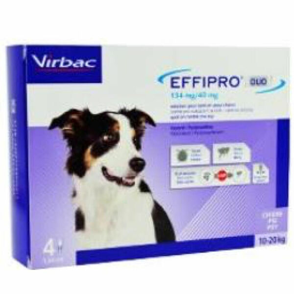 EFFIPRO DUO Dog M (10-20kg) 134/40 mg, 4x1,34ml porovnat ceny