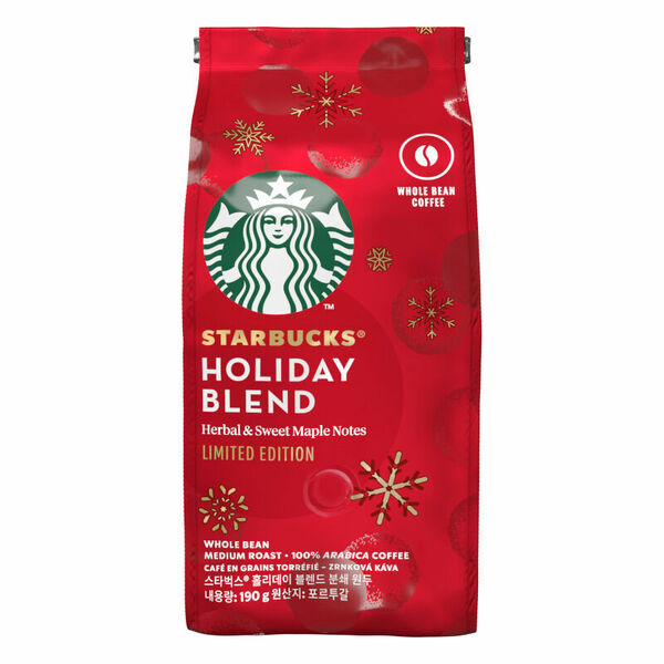 Starbucks® Holiday Blend limitovaná edice, zrnková káva 190g porovnat ceny
