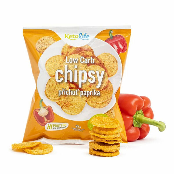 KETODIET Low Carb chipsy příchuť paprika 25 g porovnat ceny