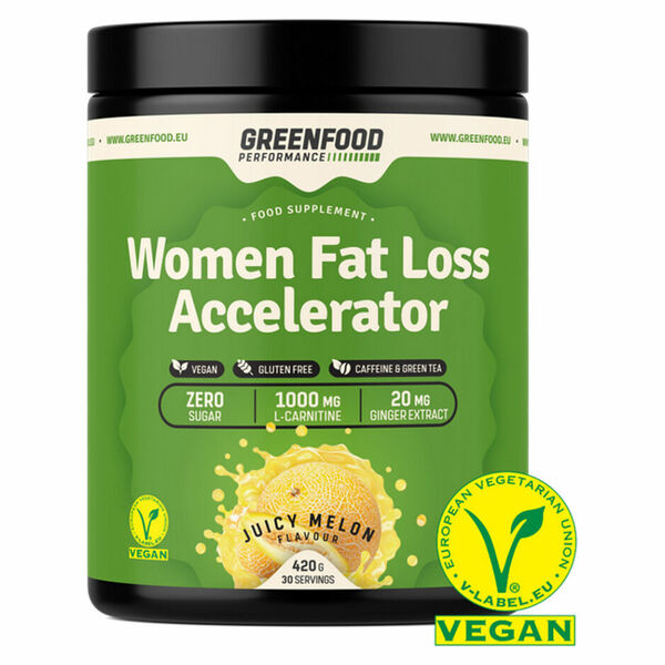 GREENFOOD NUTRITION Performance women fat loss accelerator šťavnatý meloun 420 g porovnat ceny