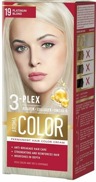 Aroma Color Barva na vlasy - platinový blond č.19 porovnat ceny