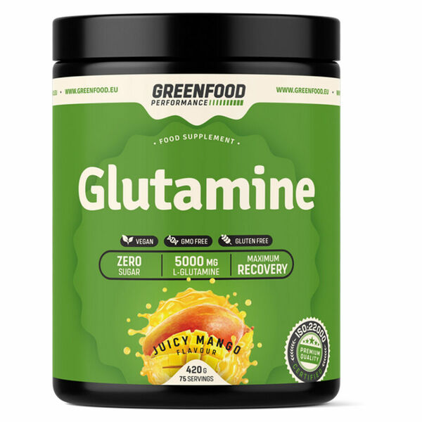 GREENFOOD NUTRITION Performance glutamine šťavnaté mango 420 g porovnat ceny