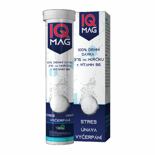 IQ MAG hořčík 375 mg + B6 20 šumivých tablet porovnat ceny