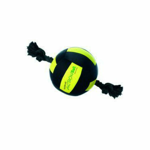Hračka pes Míč neoprén s provaz. black/yel13cm KAR 1ks porovnat ceny