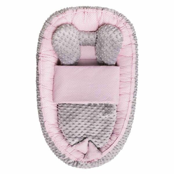 Belisima Baby  Hnízdečko s peřinkou pro miminko Minky Sweet Baby Belisima růžové porovnat ceny