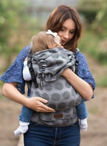 Kinder Hop Rostoucí ergonomické nosítko Multi Grow Dots Light Grey, 100% bavlna, žakár porovnat ceny