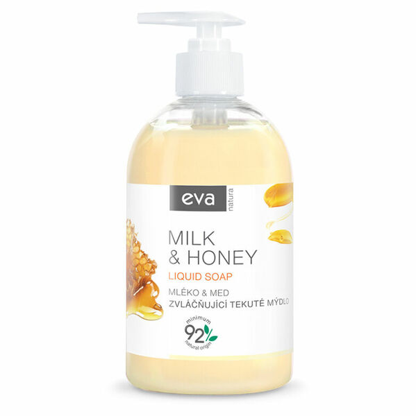 EVA NATURA Zvláčňující tekuté mýdlo Mléko & Med 500 ml porovnat ceny