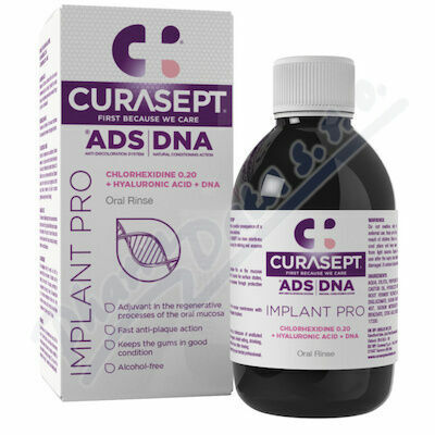 CURASEPT ADS DNA IMPLANT PRO Ústní voda 200ml porovnat ceny