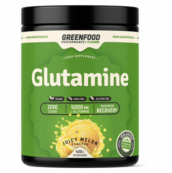 GREENFOOD NUTRITION Performance glutamine šťavnatý meloun 420 g porovnat ceny