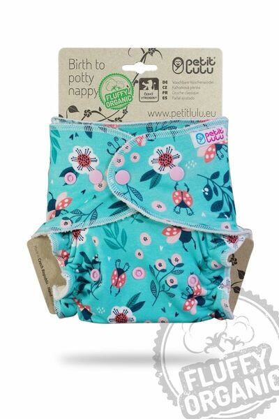 Petit Lulu Maxi/noční pleny PLUS Fluffy Organic patentky - Berušky na louce porovnat ceny