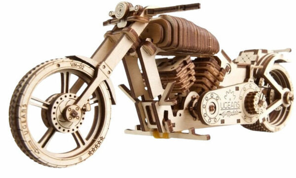 Ugears  3D dřevěné mechanické puzzle VM-02 Motorka (chopper) porovnat ceny