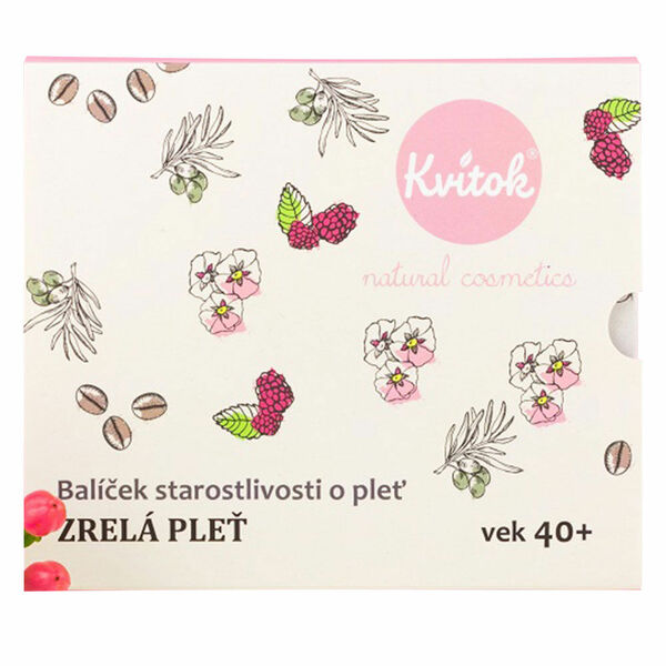 KVITOK Starostlivost o zralou pleť 40+ Čistící olej 30ml+Květinová voda 30ml+Denní krém 15ml+Noční krém 15ml Dárkové balení porovnat ceny