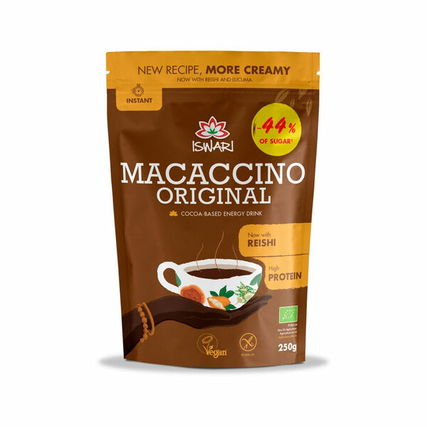 ISWARI Macaccino original BIO 250 gramů porovnat ceny
