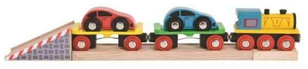 Bigjigs Rail Nákladní vlak s auty a kolejemi porovnat ceny