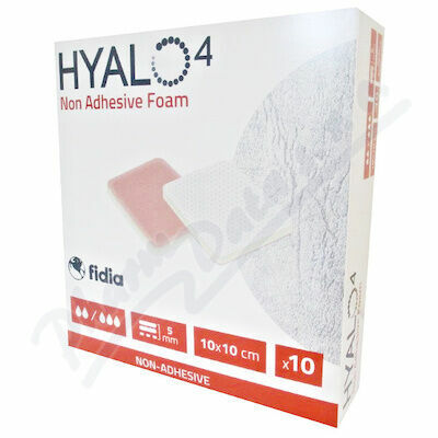 HYALO4 NON ADHESIVE FOAM 10 X 10 CM NEADHEZIVNÍ PĚNOVÉ KRYTÍ URČENÉ K ABSORPCI EXSUDÁT porovnat ceny