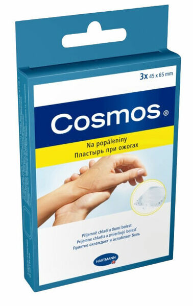 COSMOS Rychloobvaz na popáleniny 4.5x6.5cm/3ks porovnat ceny