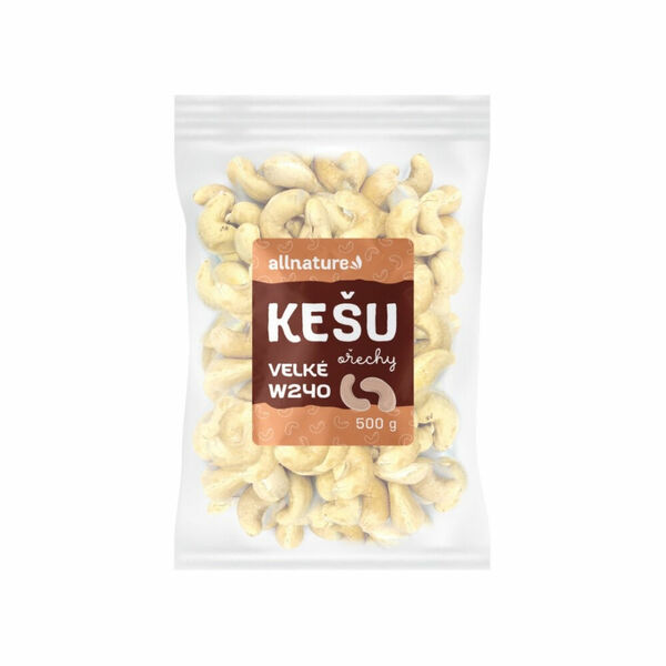 ALLNATURE Kešu ořechy velké w240 500 g porovnat ceny