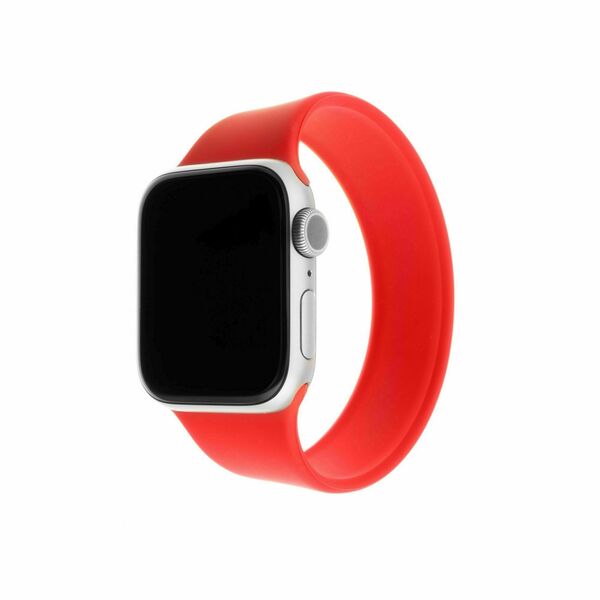 FIXED Elastický silikonový řemínek Silicone Strap pro Apple Watch 42/44/45mm červený velikost XS porovnat ceny