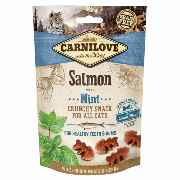 CARNILOVE Cat Crunchy Snack Salmon&Mint 50 g porovnat ceny