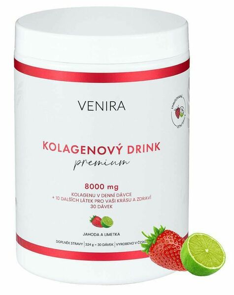 Venira Prémiový kolagenový drink jahoda a limetka 30 dávek porovnat ceny