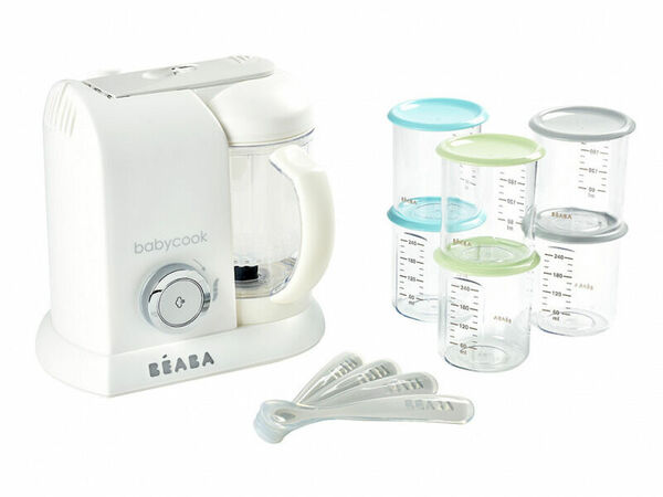 Beaba Parní vařič + mixér BABYCOOK White Silver limitovaná edice porovnat ceny