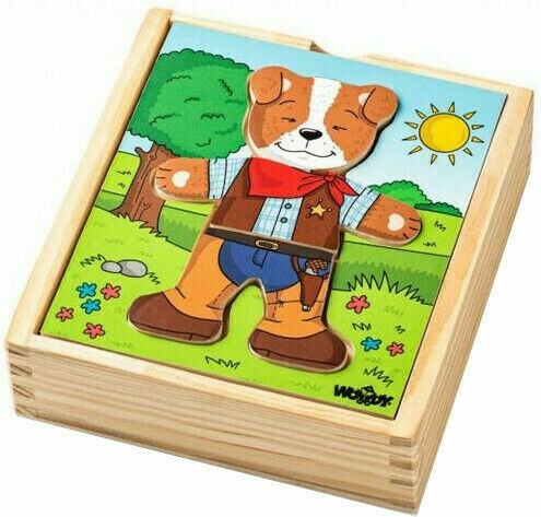 WOODY Puzzle šatní skříň "Pejsek" 18ks porovnat ceny