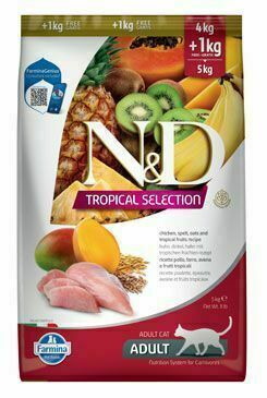 N&d Tropical Selection Cat Adult Chicken 4 1kg porovnat ceny