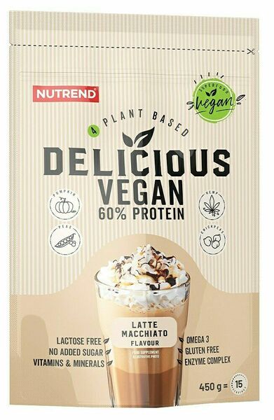 Nutrend Delicious Vegan 60% Protein latte macchiato 450g porovnat ceny
