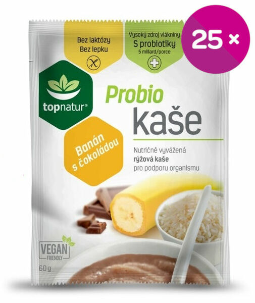 Topnatur Probio kaše banán s čokoládou 25x60g porovnat ceny