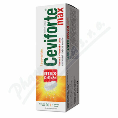 Ceviforte Max C+D+Zn eff.tbl.20 porovnat ceny