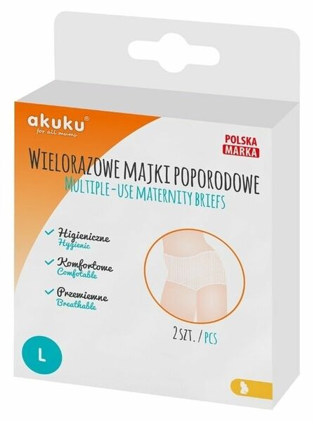 Akuku Poporodní kalhotky pro opakované použití vel.L 2ks porovnat ceny