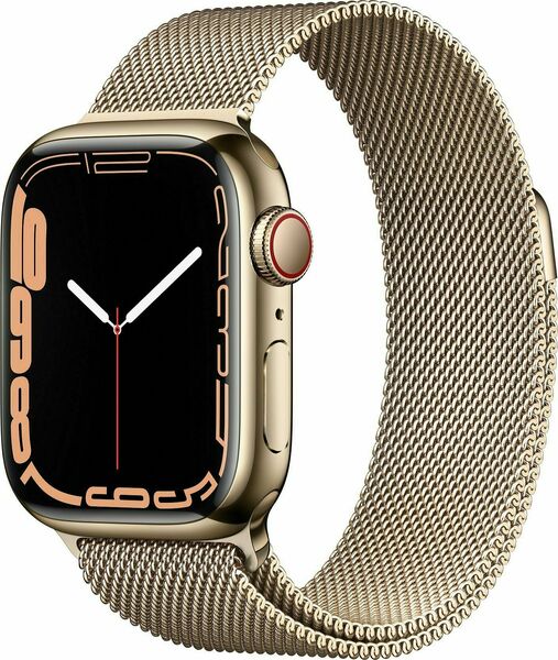 Apple II. jakost Apple Watch Series 7 Cell, 45mm Gold/Steel Case/Gold Mil.Loop porovnat ceny