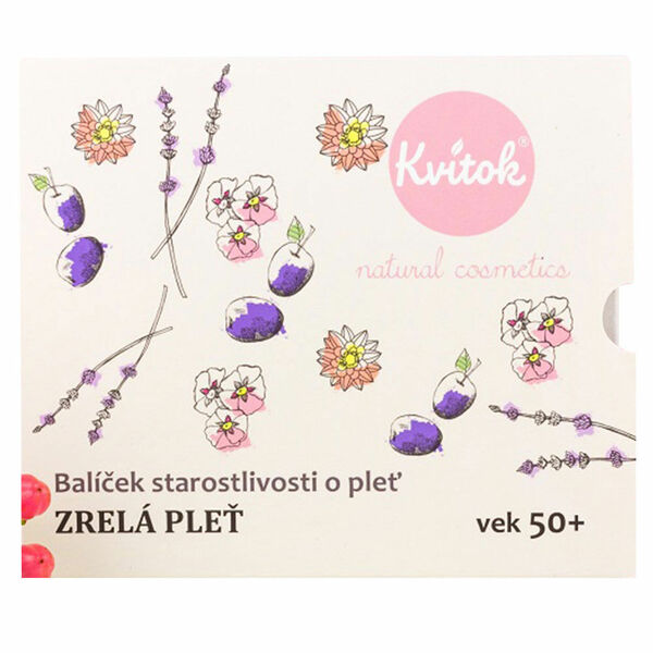 KVITOK Starostlivost o zralou pleť 50+ Čistící olej 30ml+Květinová voda 30ml+Denní krém 15ml+Noční krém 15ml Dárkové balení porovnat ceny