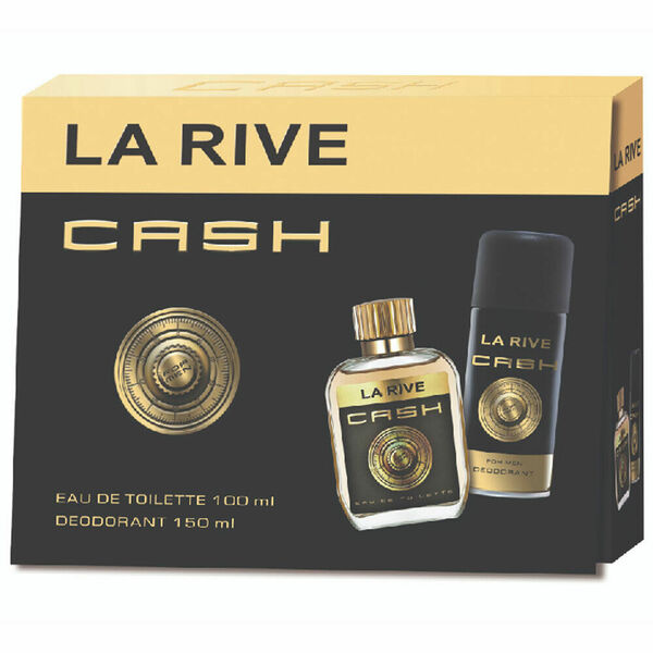 LA RIVE Cash Man Dárkové balení - toaletní voda La Rive CASH 100 ml a deodorant La Rive CASH 150 ml porovnat ceny