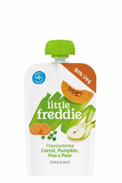 Little Freddie Lahodná mrkev, dýně a hrášek s hruškou 100g porovnat ceny