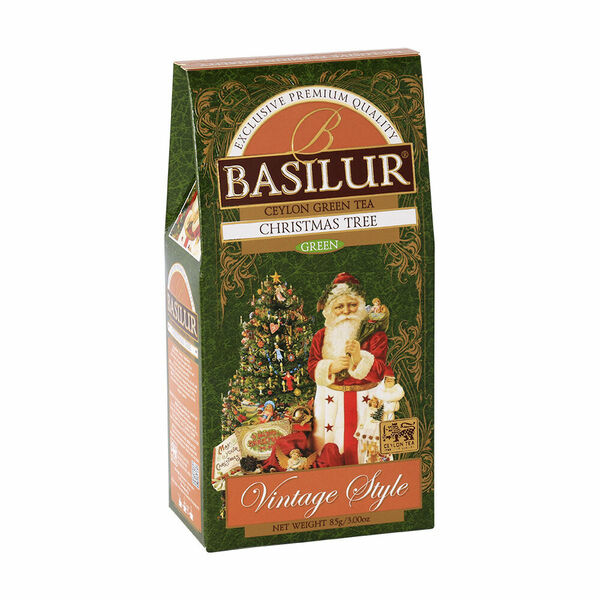 BASILUR Vintage Style Christmas Tree zelený čaj 85 g porovnat ceny