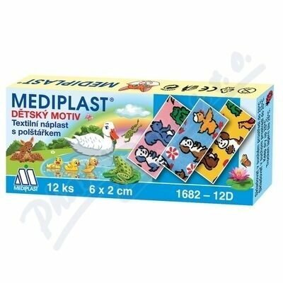 Náplast Mediplast 6cmx2cm dětská 12ks porovnat ceny
