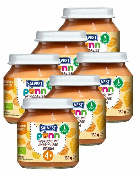SALVEST Põnn BIO Mangovo–banánové pyré s jáhly 6x130 g porovnat ceny