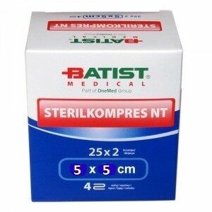 Batist  Sterilkompres NT 5x5cm/4 vrstvy 25x2ks porovnat ceny