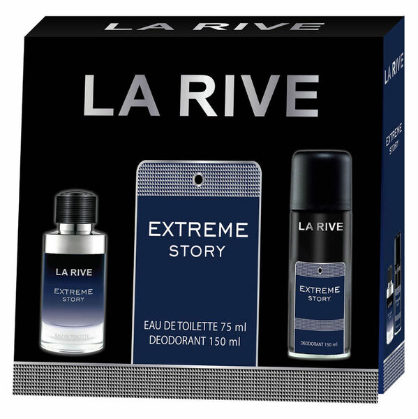 LA RIVE Extreme Story EdP 75 ml + deo 150 ml Dárkové balení porovnat ceny