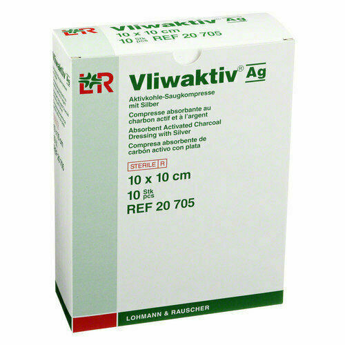 Lohmann&Rauscher  Komprese Vliwaktiv Ag 10x10cm sterilní 10ks porovnat ceny